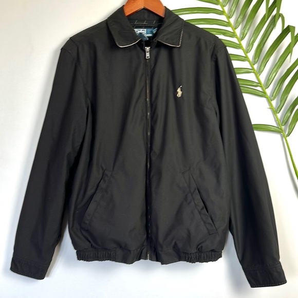 Polo Ralph Lauren Other - Polo Ralph Lauren Black Fully Lined Zip Up Jacket